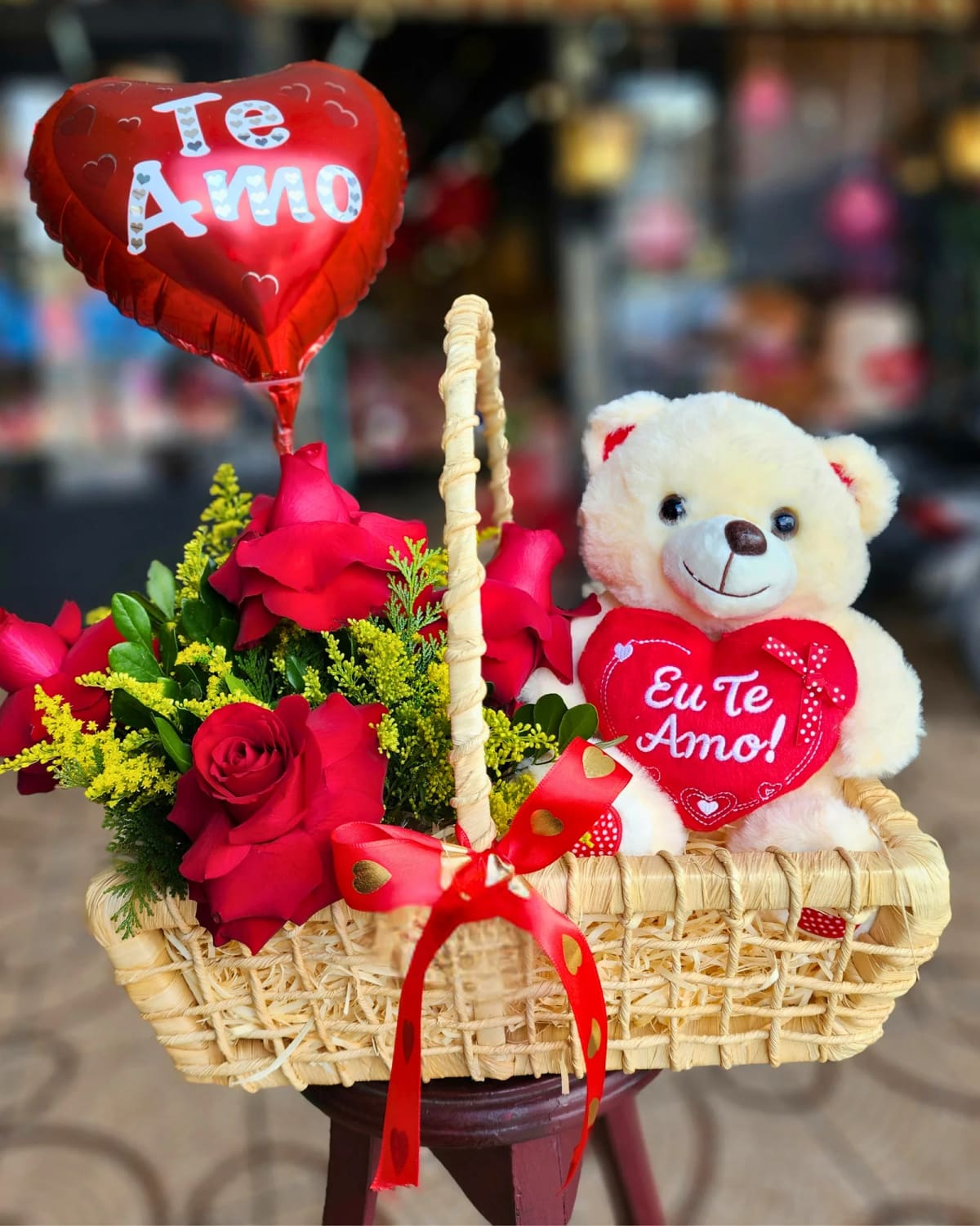 Cesta Paixão Com Rosas