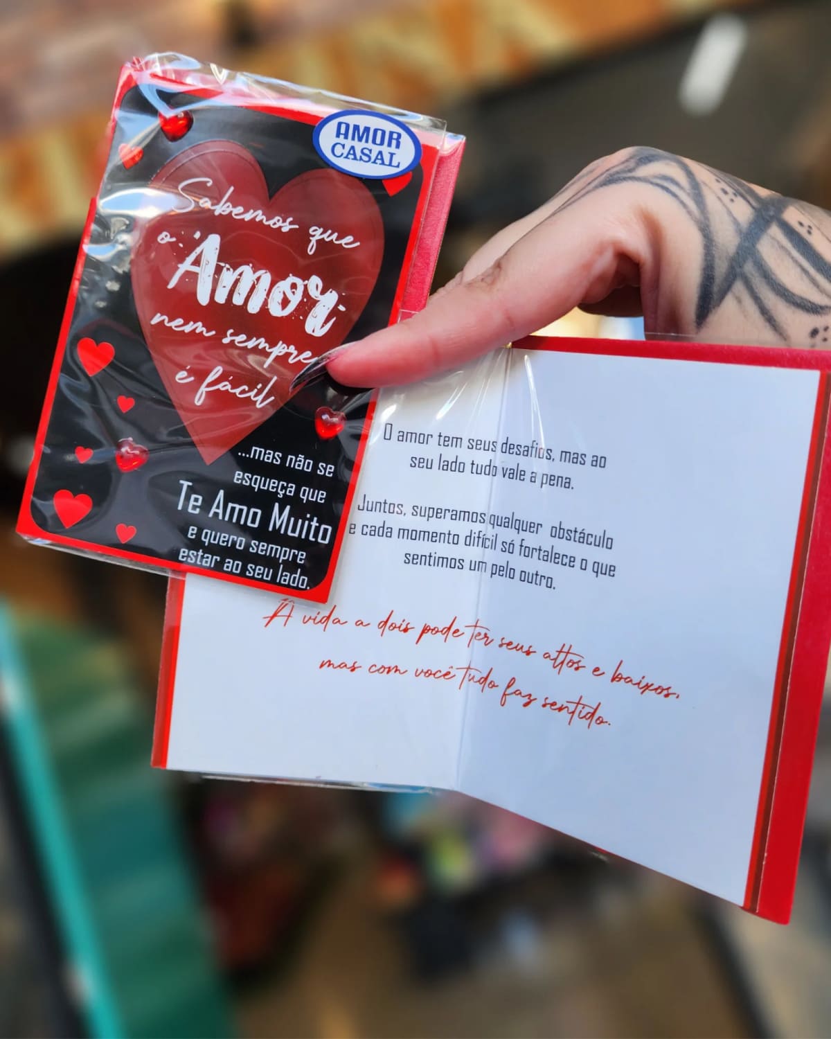 Cartão Romantico Nem Sempre o Amor é Fácil P