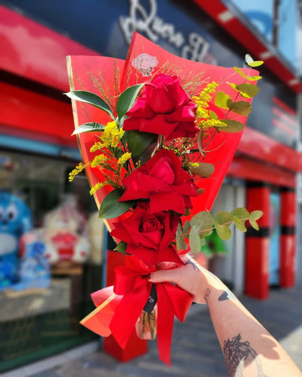 Buquê Trio de Rosas